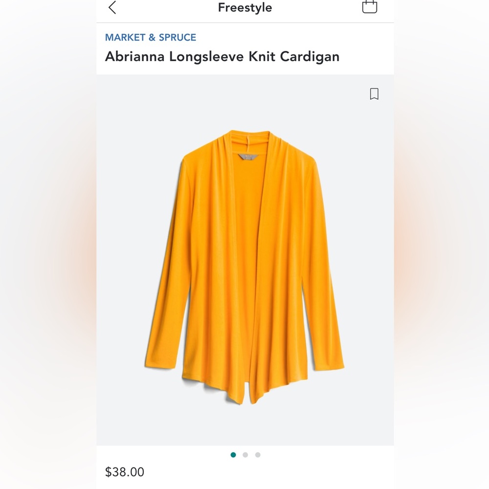 Lightweight Cardigan in Marigold